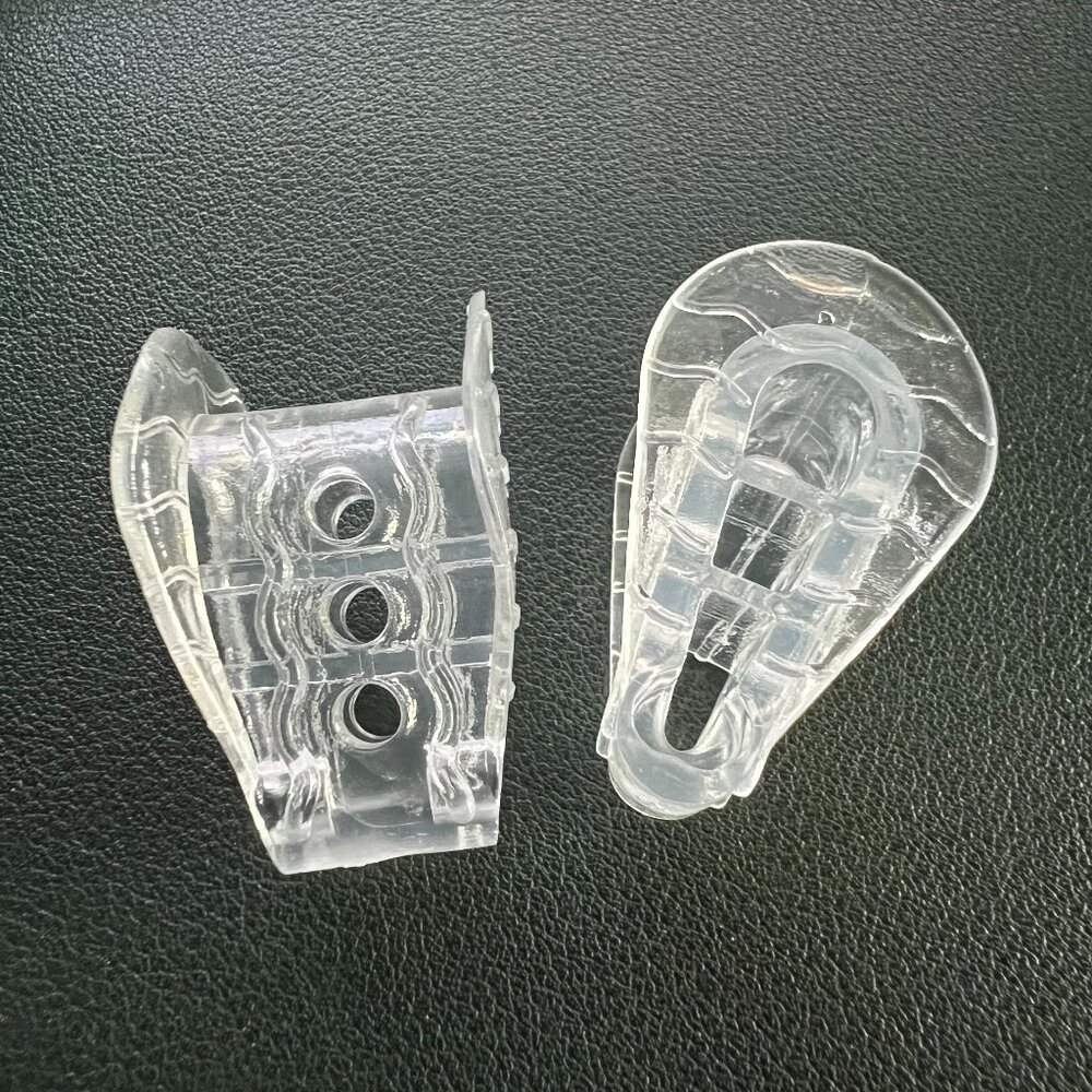 2 pc Foot Big Toe Separator Wedge Clear One Size New